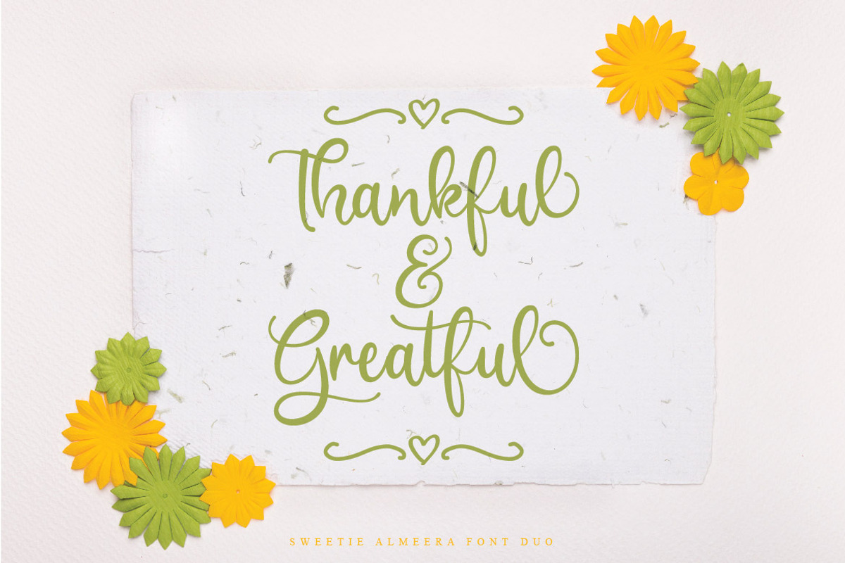 Sweetie Almeera Font Duo, a Script Font by Almeera Std (Photo 11 of 11)