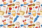 Baking tools seamless patterns set, a Pattern Graphic by Good Studio (Thumbnail 3 of 8)