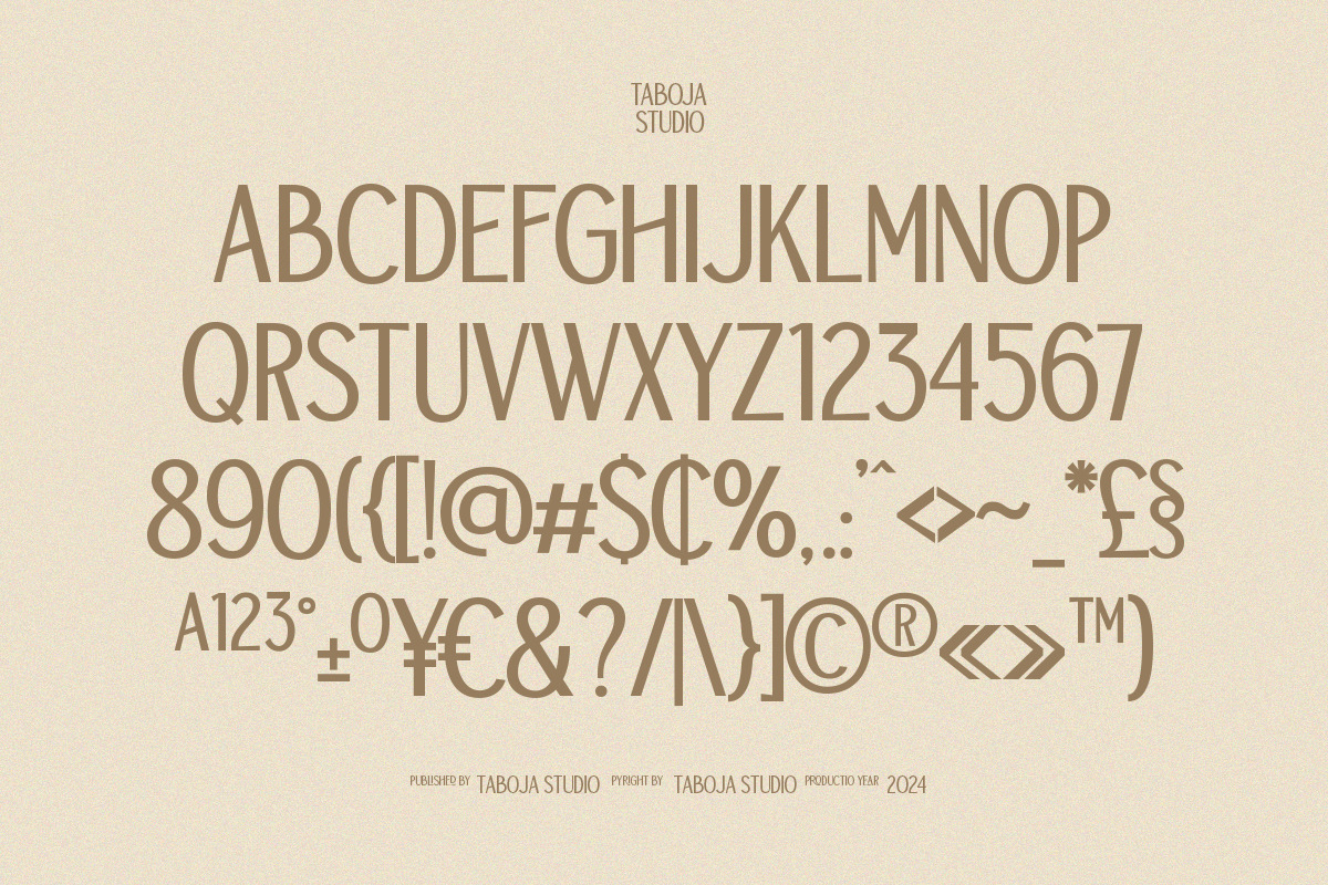 TBJ Orcherum | Unique Ligatures, a Sans Serif Font by Taboja Studio (Photo 9 of 10)