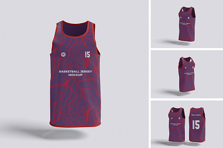Basketball Jersey Mockup, an Apparel Mockup by HanaSaka_Studio