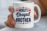 World’s Okayest Brother SVG, an Illustration by Awieee1 (Thumbnail 3 of 4)