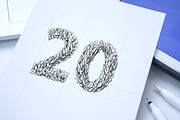 Vector Leaf Alphabet [Vector], an Object Graphic by Chuhastock (Thumbnail 5 of 12)