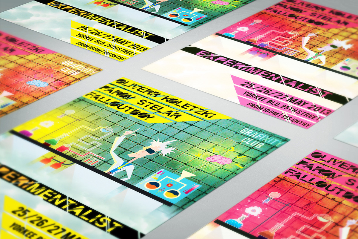 Experimentalist Psychedelic Lab, a Flyer Template by VectorBurn (Photo 3 of 5)