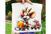 Quirky Christmas Animals Clipart, an Illustration by OK Design (Thumbnail 5 of 6)