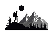 Mountain Adventure Silhouette Bundle, an Object Graphic by Gfx_Store (Thumbnail 4 of 16)