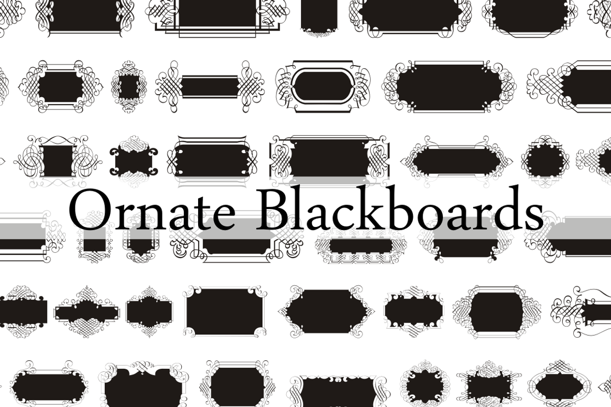 Ornate Blackboards Pack preview 2