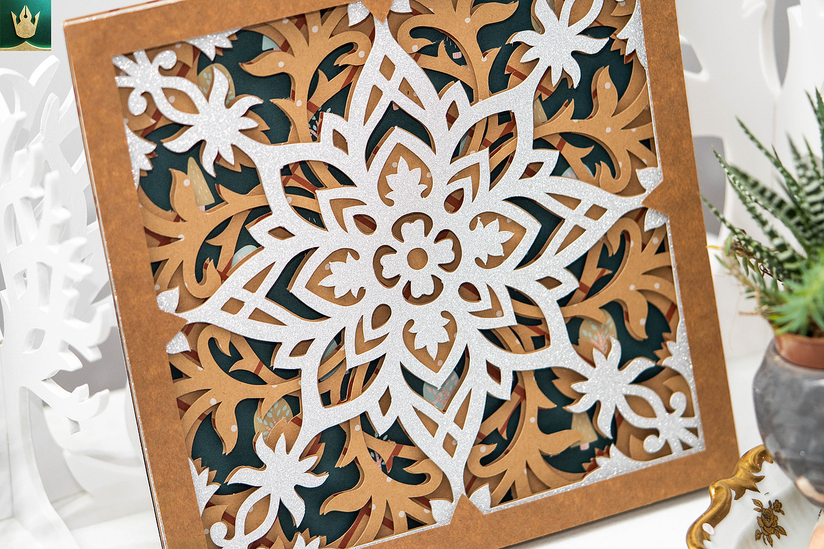 Decorative Mandala 3D Layered SVG, a Decorative Illustration by pixaroma (Photo 4 of 10)