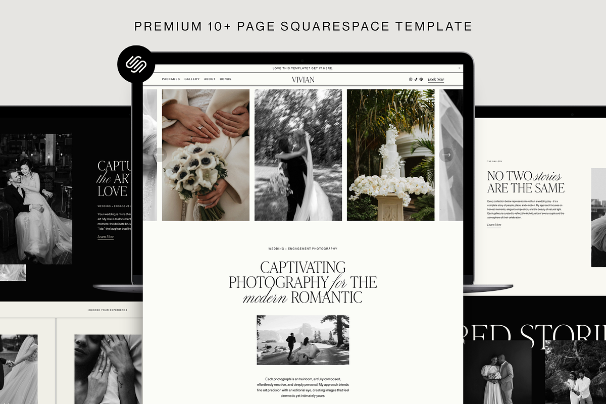 Website Template Squarespace: Vivian, a Squarespace Template by Candor Templates (Photo 1 of 13)
