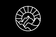 Mountain Hill Valley Sun Logo, a Branding & Logo Template by Buqancreative (Thumbnail 4 of 4)