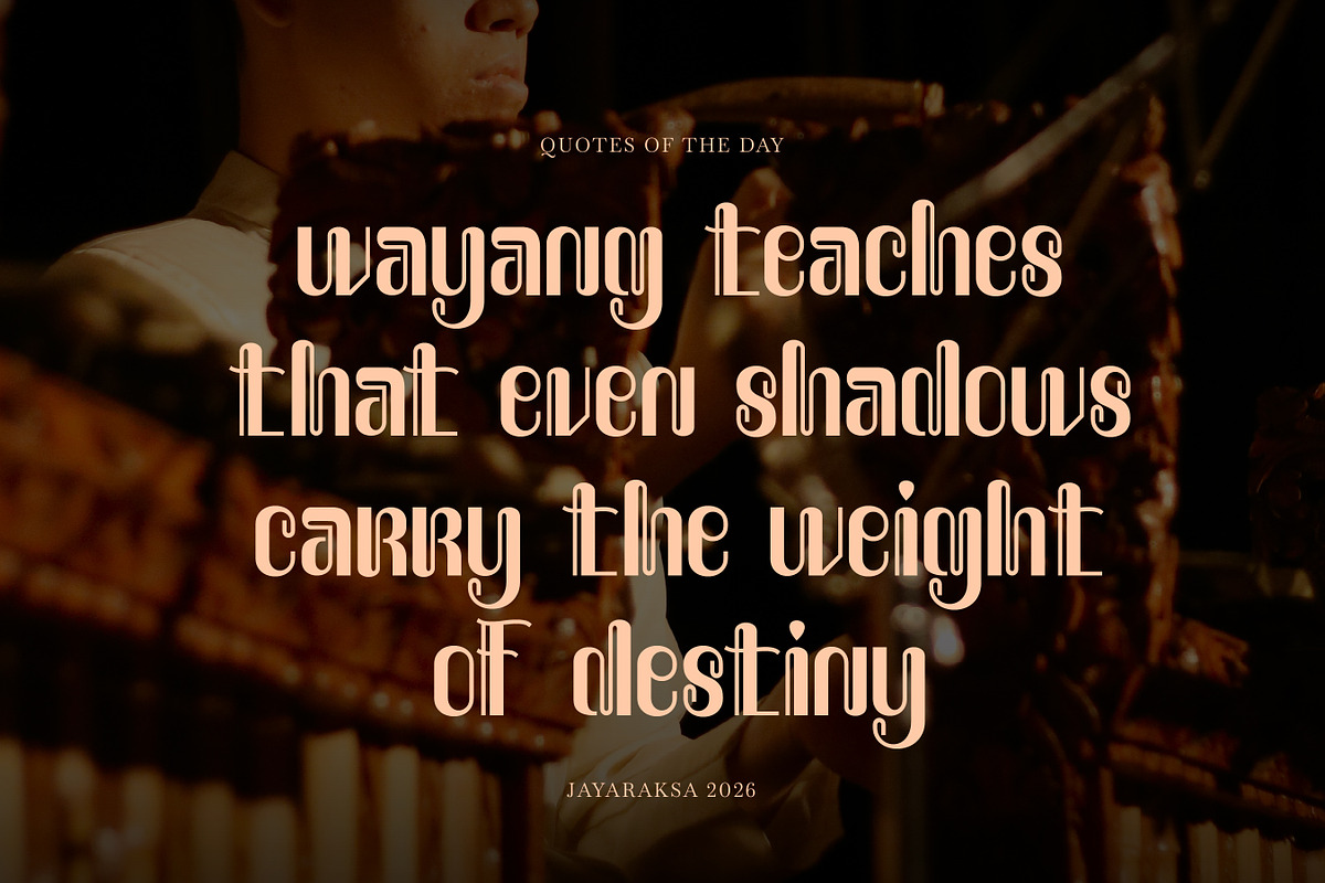 Jayaksara - Javanese Display Font, a Sans Serif Font by Flawless And Co (Photo 3 of 10)