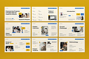 White Yellow Project Proposal PPT, a Presentation Template by graphicook (Thumbnail 2 of 4)
