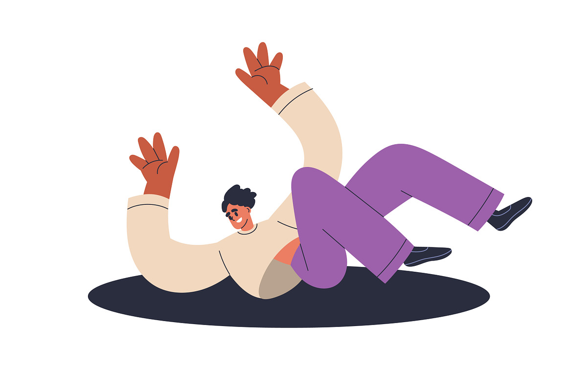People jumping out of holes set, a Person Illustration by Good Studio (Photo 9 of 9)