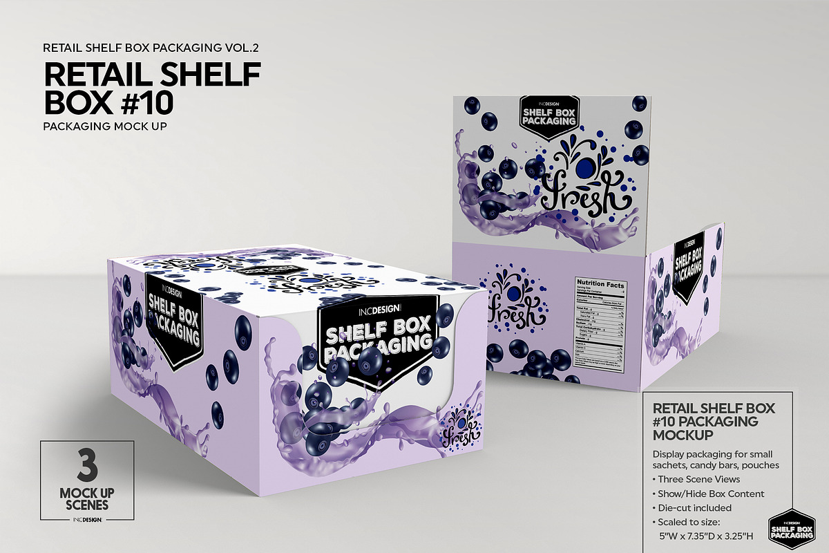 Retail Shelf Box Packaging MockUps2, a Packaging Mockup by INCDesign (Photo 7 of 20)