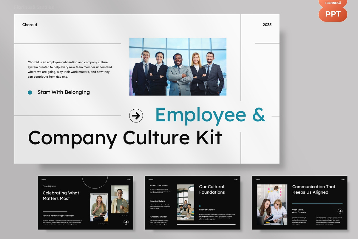 Employee Onboarding & Culture Deck, a Presentation Template by FIBRINOSÄ (Photo 2 of 7)