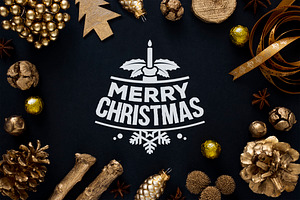 Christmas background mockup