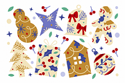 Christmas Decor Clipart, a Seasonal Illustration by Anna Studio (Thumbnail 12 of 13)
