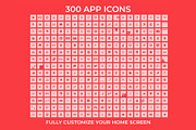 300 iOS 14 Pink and Red Icon Pack, an Icon by A Good Design Studio (Thumbnail 4 of 5)