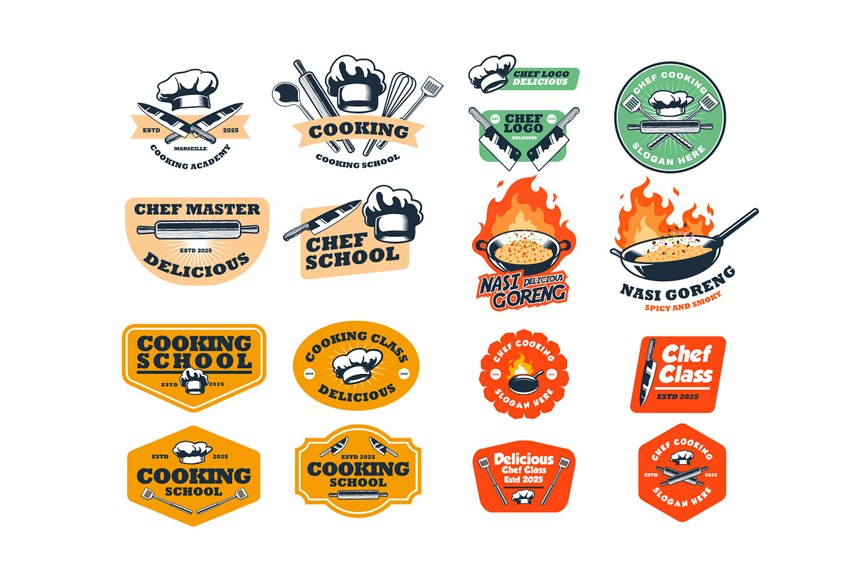 Cooking and Chef BUNDLE, a Food Illustration by grindstudio (Photo 2 of 5)