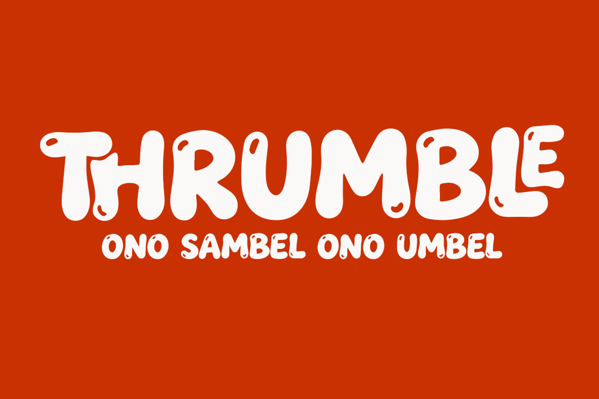 Thrumble, a Handwritten Font by rulihoki studio (Photo 2 of 6)
