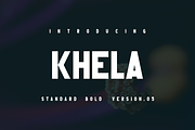 Khela ( Regular-Outline ) Bold Font, a Sans Serif Font by Monoletter Studio (Thumbnail 1 of 6)
