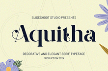 Aquitha || Elegant Serif Font