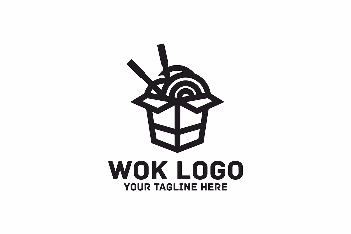 Wok Logo, a Branding & Logo Template by Brandlogo (Photo 1 of 3)