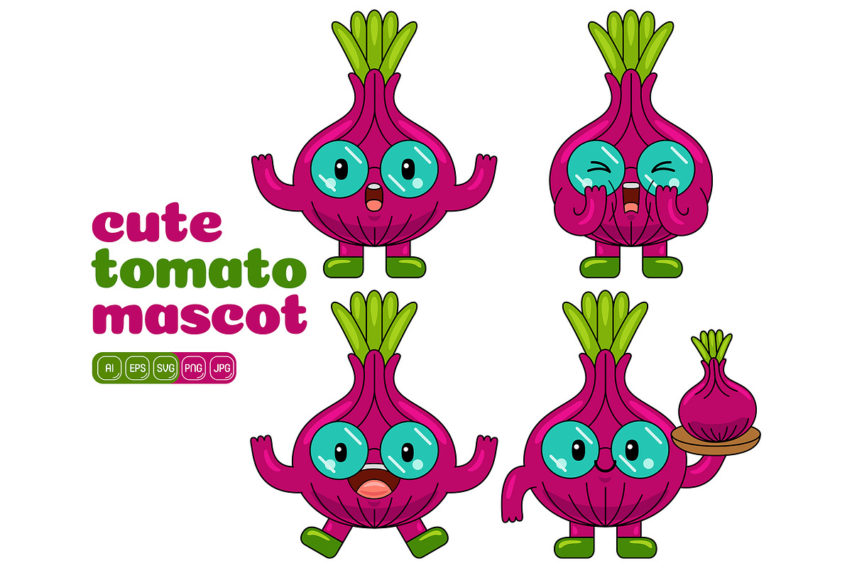 Onion Mascot Cartoon Character, an Illustration by MEDZ (Photo 4 of 5)