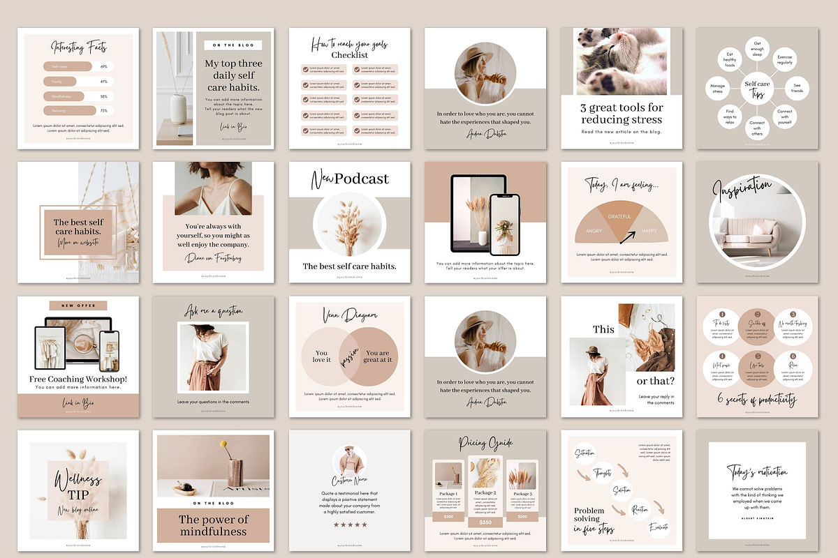 Coaching Instagram Templates | Canva, a Social Media Template by DeeBeeDesign (Photo 9 of 10)