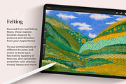 Fiber Art Brushes for Procreate, a Brush Add-On by AJ Brushes (Thumbnail 3 of 10)
