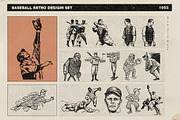Retro Baseball Set, a Sport Illustration by Retro Machine (Thumbnail 5 of 7)