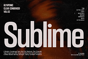 GC Sublime - Modern Condensed Sans, a Sans Serif Font by Glyphonic (Thumbnail 1 of 15)