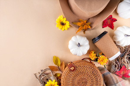 Autumn cozy background