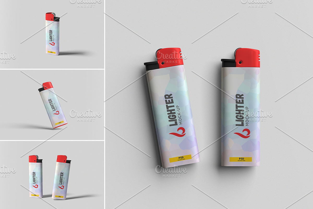 Lighter Mockup, a Merchandise Mockup by hokagata (Photo 1 of 5)