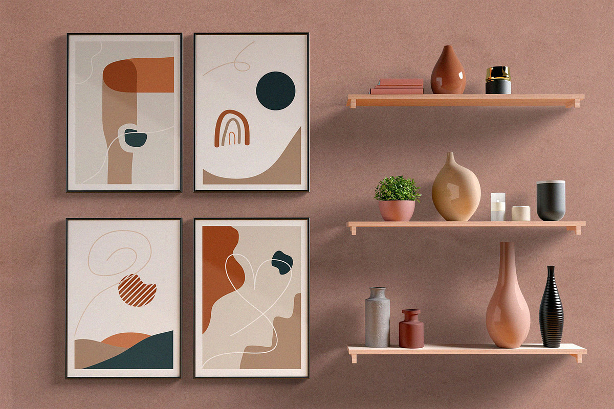 Bonstage Font + Abstract Shapes preview 6