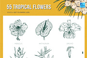 111 Tropical Stamps for Affinity, a Brush Add-On by Riveros Illustration (Thumbnail 2 of 13)