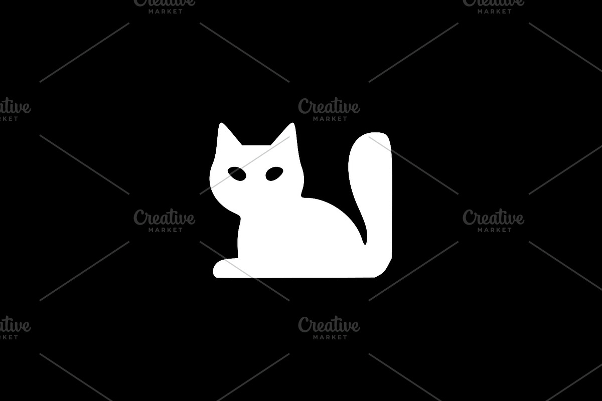 Black Cat Silhouette Vector, an Animal Illustration by Vectorium Studio (Photo 2 of 4)