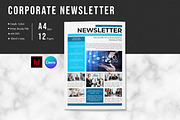 Corporate Newsletter Template, a Brochure Template by retrographix (Thumbnail 1 of 9)