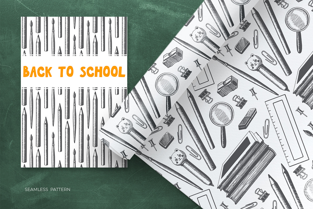 Back to School Supplies Vector, an Education Illustration by YarovaArt (Photo 14 of 15)