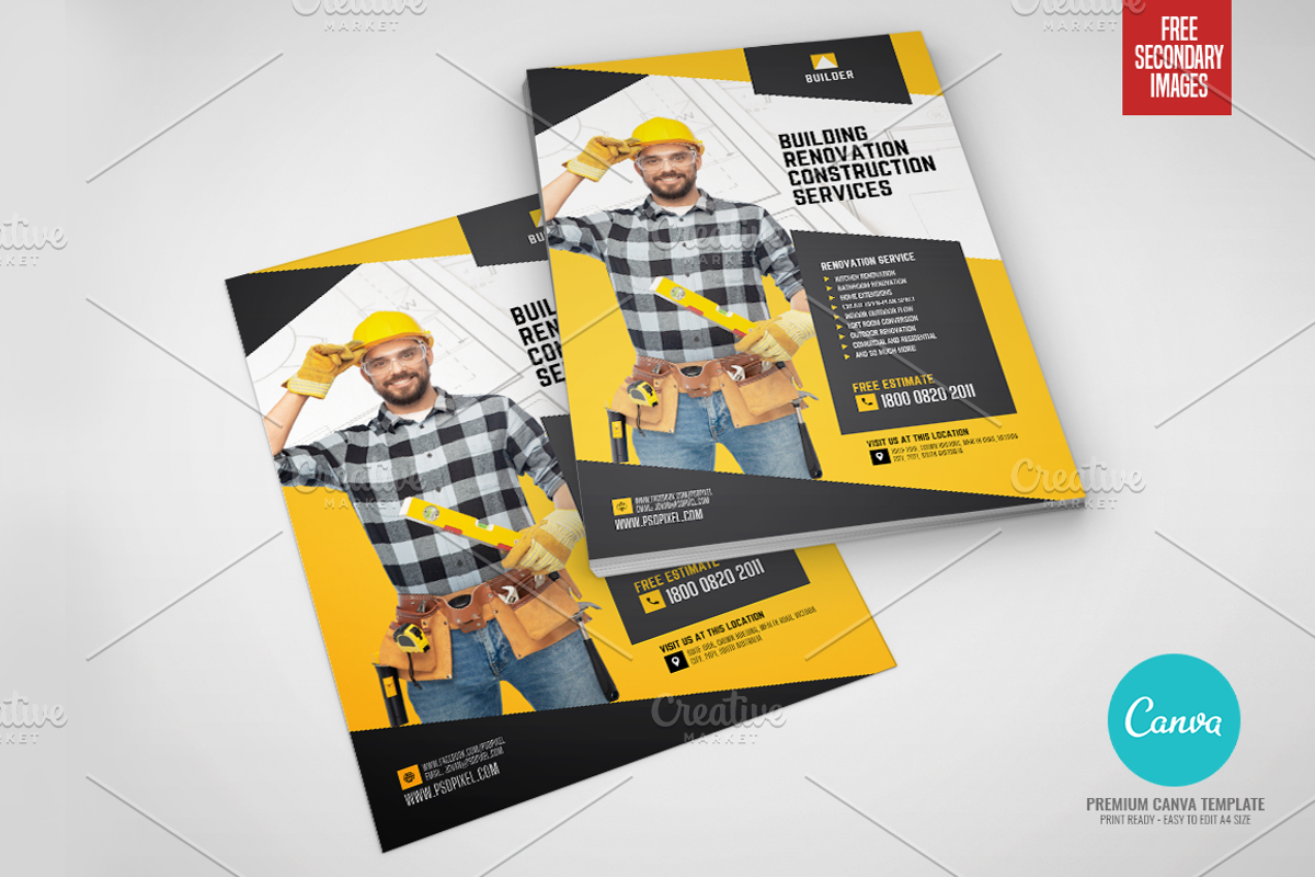 Builder Canva Flyer, a Flyer Template by PSDPixel (Photo 4 of 5)