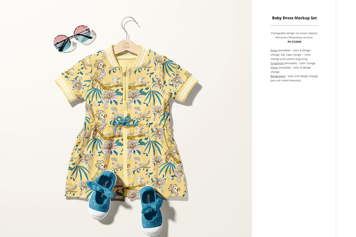 Little Fashion 2 Mockup Bundle, a Merchandise Mockup by creatsy5 (Photo 32 of 38)