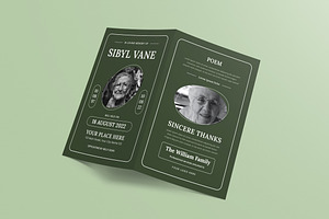 Elegant Funeral Program, a Brochure Template by graphicook