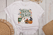 Trick or Teach Halloween PNG, a Seasonal Illustration by CraftArtStudio (Thumbnail 2 of 4)