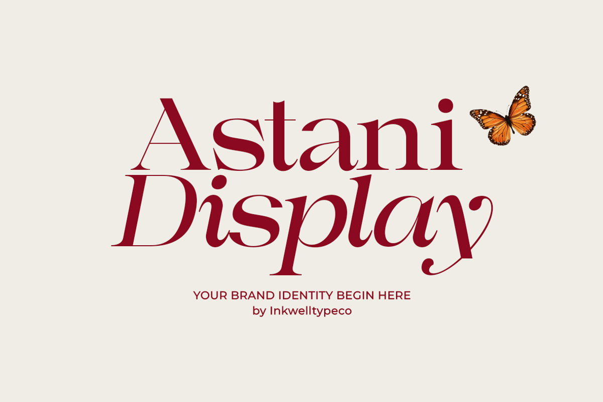 Astani Display, a Serif Font by InkwellTypeCo (Photo 1 of 17)