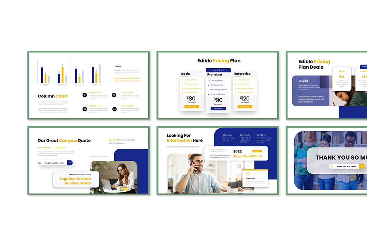 Edible Campus Presentation Template, a Presentation Template by Analogous Temp (Photo 5 of 5)