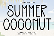 Summer Coconut, a Sans Serif Font by FreshTypeINK (Thumbnail 1 of 7)