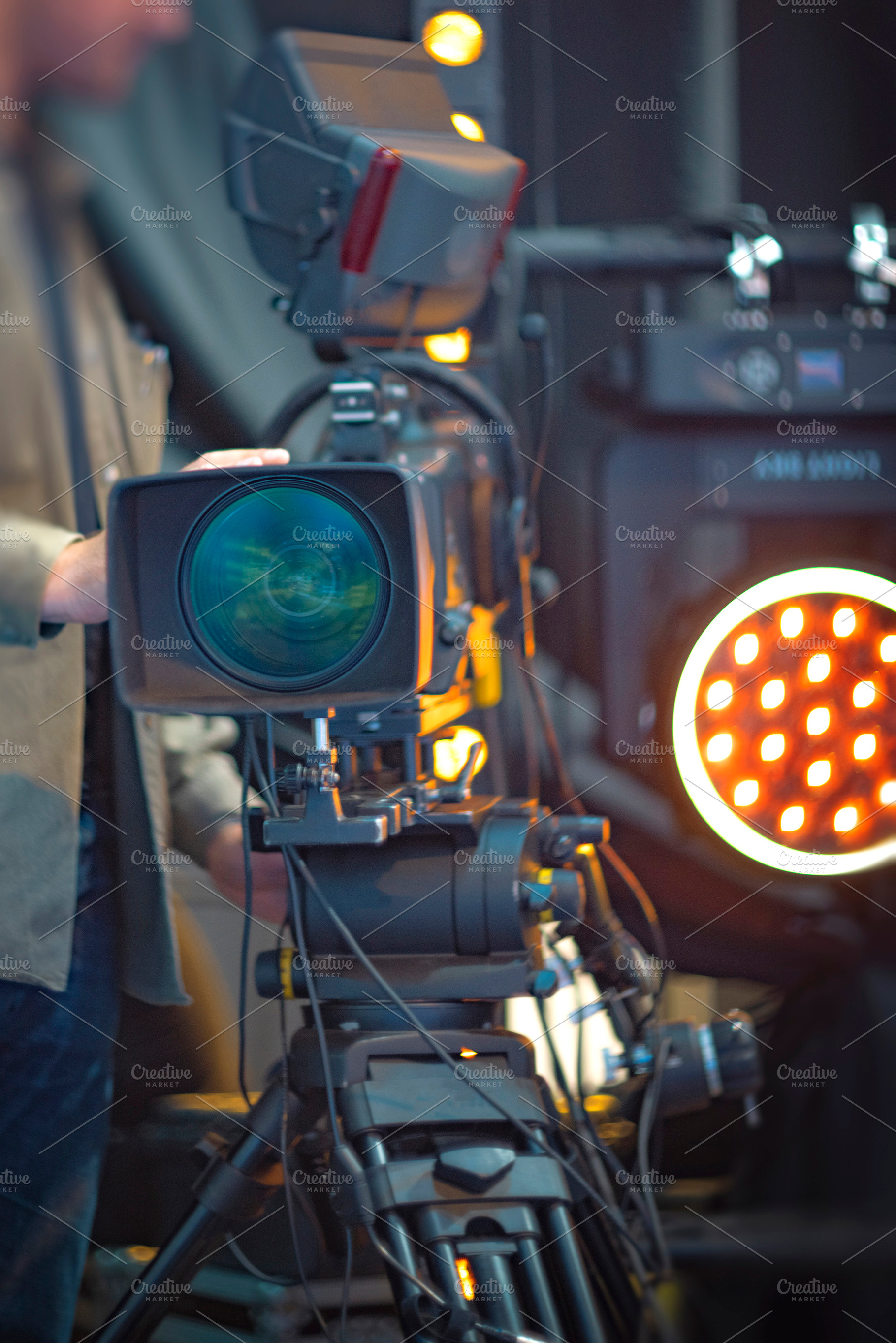 Film director working with professional television camera in bro, a Photo by Pictures for you!!!!!!!!!