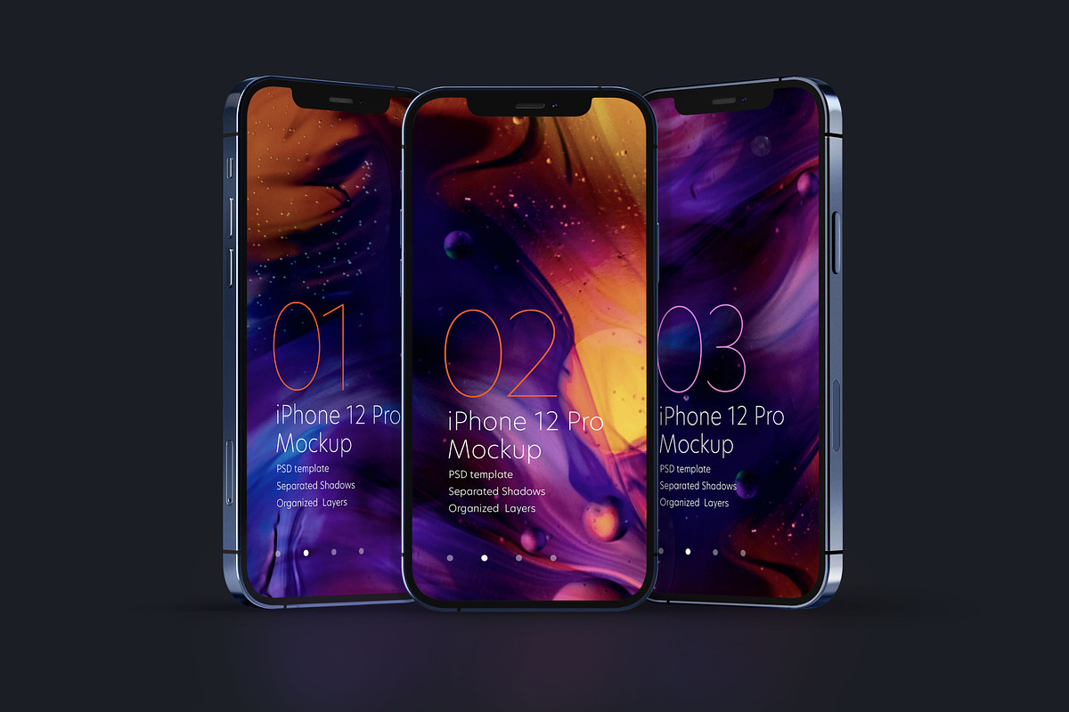 iPhone 12 Pro Mockup Set, an iPhone Mockup by Deeplab (Photo 14 of 17)