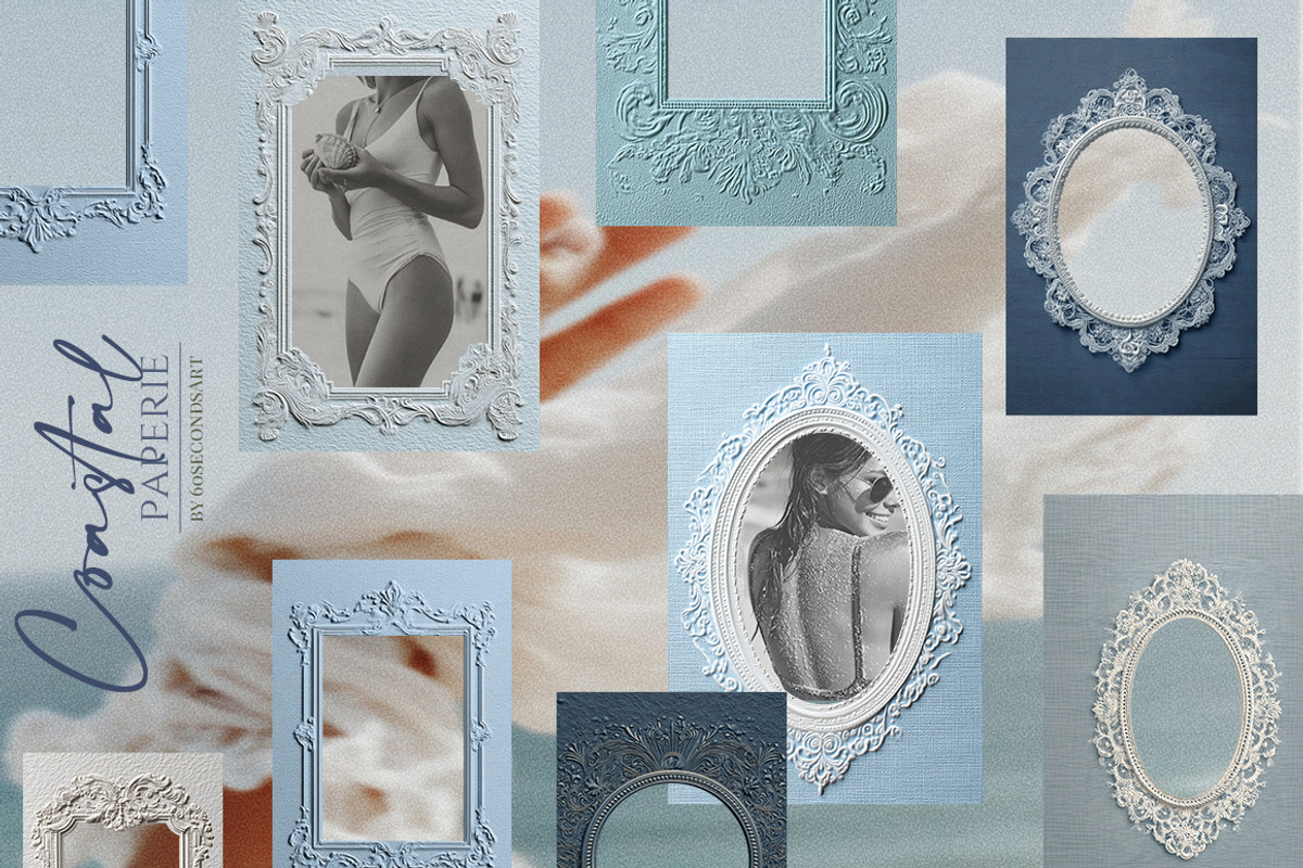 Coastal paper 180+ Vintage textures, an Object Graphic by 60secondsArt (Photo 3 of 12)