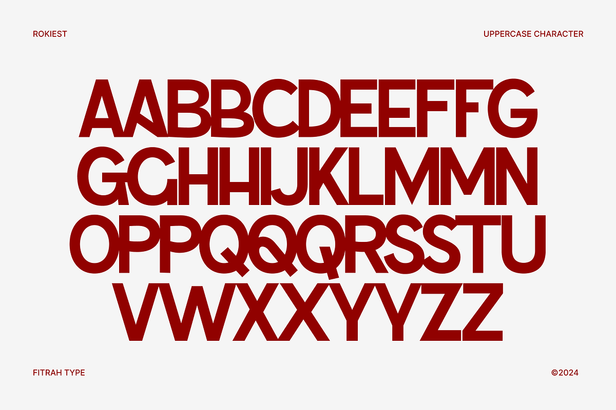 Rokiest Complete Family, a Sans Serif Font by Fitrah Type (Photo 2 of 15)