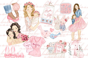 Mothers Day clipart, an Icon by Rosabebe